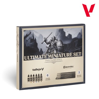 Набір фарб та пензлів Ultimate Miniature Set Vallejo Game Color VAL 72206 детальное изображение Наборы красок Краски