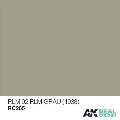 RLM 02 GLM-Grau (1938) / Немецкий серый (1938) детальное изображение Real Colors Краски