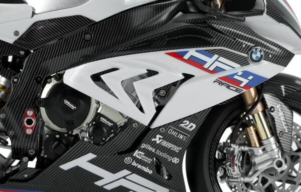 Збірна модель 1/9 Мотоцикл BMW HP4 RACE (попередньо пофарбована версія) Meng MT-004s детальное изображение Мотоциклы Гражданская техника