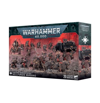 Игровой набор Warhammer 40000 - CHAOS SPACE MARINES - HELLFORGED WARBAND детальное изображение Космический Десант Хаоса Армии Хаоса