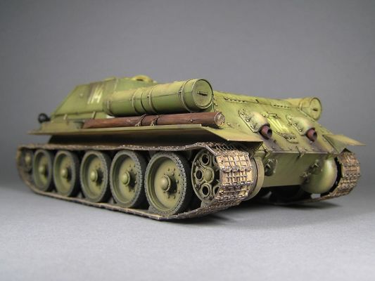 Модель радянського винищувача танків СУ-122 MID Виробництво. Інтер'єрний комплект детальное изображение Артиллерия 1/35 Артиллерия
