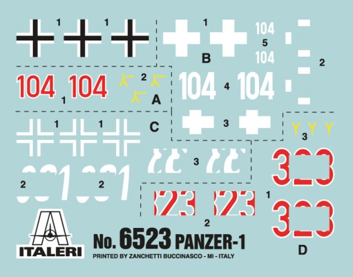 Збірна модель 1/35 Танк Pz. Kpfw. I Ausf. B Italeri 6523 детальное изображение Бронетехника 1/35 Бронетехника