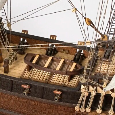 Scale wooden model 1/100 Pirate ship &quot;Buccaneer&quot; OcCre 12002 детальное изображение Корабли Модели из дерева