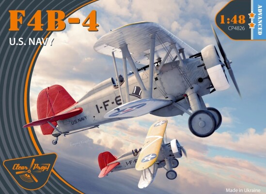 Збірна модель 1/48 Літак F4B-4 ВМС США Clear Prop CP4826 детальное изображение Самолеты 1/48 Самолеты