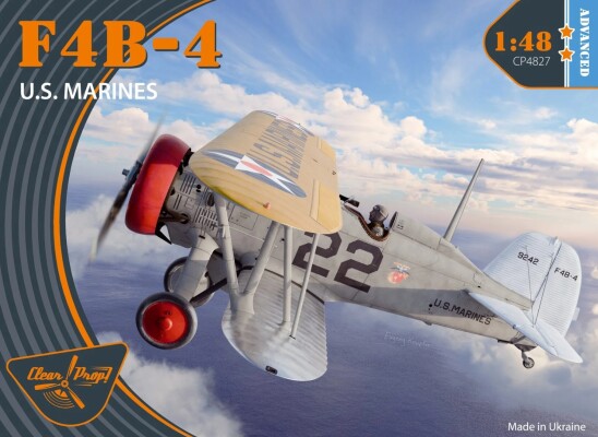 Сборная модель 1/48 Самолет F4B-4 Морской пехоты США Clear Prop CP4827 детальное изображение Самолеты 1/48 Самолеты
