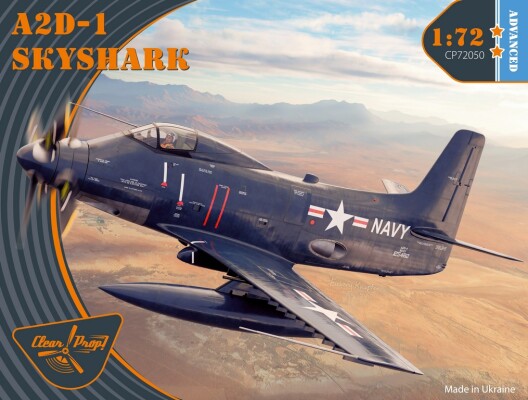 Збірна модель 1/72 Літак A2D-1 Skyshark Clear Prop CP72050 детальное изображение Самолеты 1/72 Самолеты