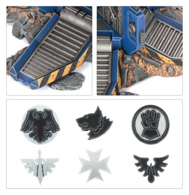 Игровой набор Warhammer 40000 - SPACE MARINES - DROP PODS детальное изображение Ультрамарины Космические Десантники