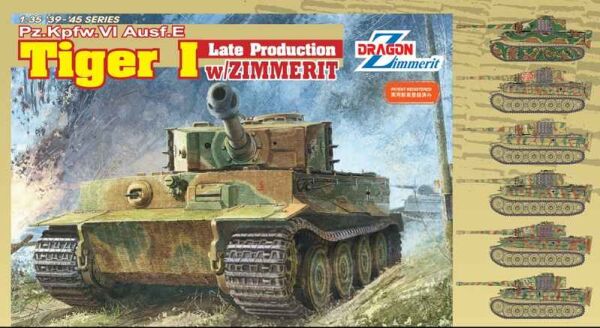 Pz.Kpfw.VI Ausf.E Tiger I Late Production w/Zimmerit детальное изображение Бронетехника 1/35 Бронетехника