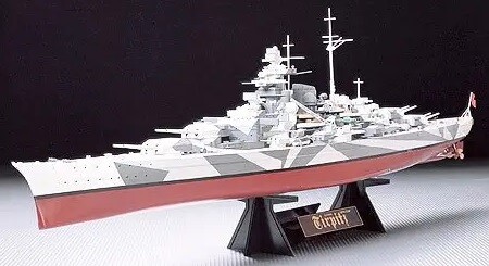 Scale model 1/350 German battleship Tirpitz Tamiya 78015 детальное изображение Флот 1/350 Флот