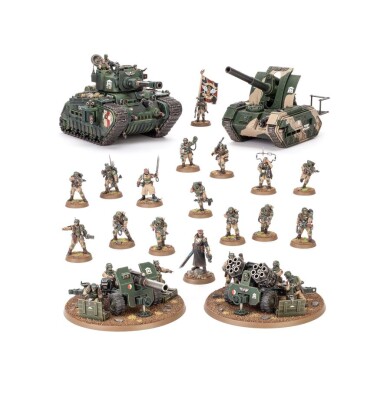 Ігровий набір Warhammer 40000 - ASTRA MILITARUM: BATTLEFORCE - ASTRA MILITARUM PLATOON детальное изображение Имперская Гвардия Армии Империума