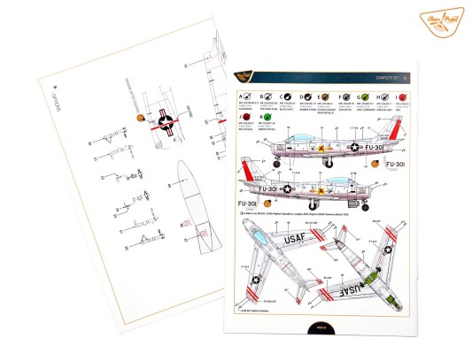 Збірна модель 1/48 Літак F-86A Clear Prop 4824 детальное изображение Самолеты 1/48 Самолеты