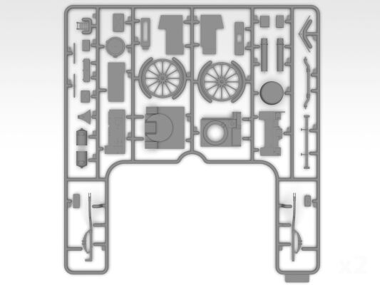 Сборная модель 1/35 AHN &quot;Gulaschkanone&quot;— немецкая мобильная полевая кухня ICM35415 детальное изображение Автомобили 1/35 Автомобили