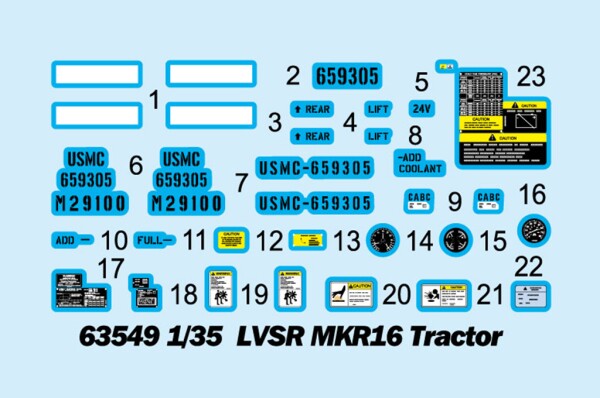 Scale model 1/35 Tractor LVSR MKR16 IloveKit 63549 детальное изображение Автомобили 1/35 Автомобили