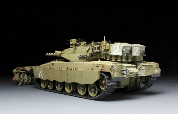 Збірна модель 1/35 Ізраїльський танк Merkava Mk3 BAZ з мінним тралом Nochri Dalet Meng TS-005 детальное изображение Бронетехника 1/35 Бронетехника