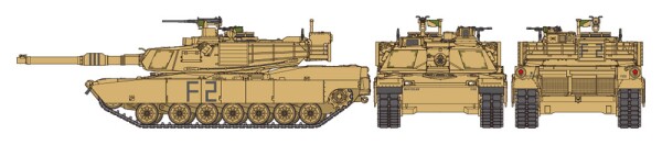 Збірна модель 1/48 Танк Абрамс М1A2 Tamiya 32592 детальное изображение Бронетехника 1/48 Бронетехника