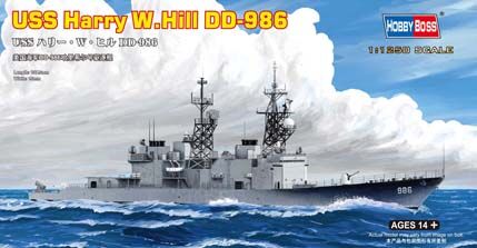 Сборная модель корабля USS Harry  W. Hill (DD-986) детальное изображение Флот 1/1250 Флот