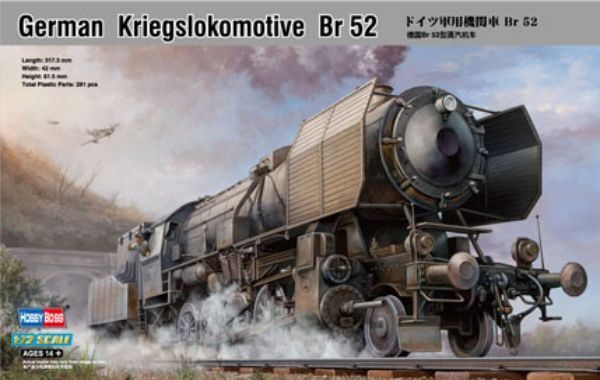 Збірна модель німецького Kriegslokomotive BR-52 детальное изображение Железная дорога 1/72 Железная дорога