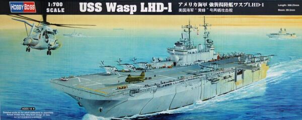 Збірна модель USS Wasp LHD-1 детальное изображение Флот 1/700 Флот