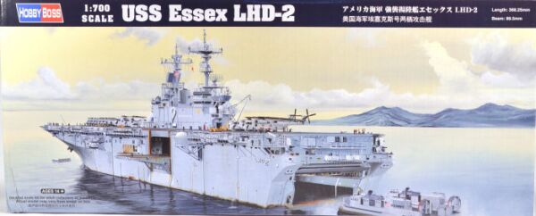 Сборная модель USS Essex LHD-2 детальное изображение Флот 1/700 Флот