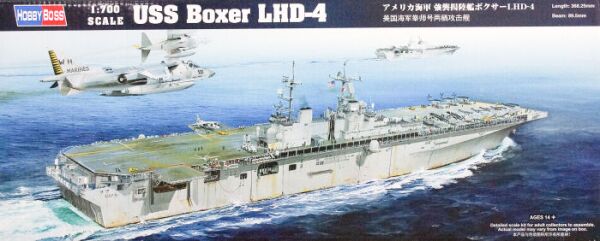 Сборная модель USS Boxer LHD-4 детальное изображение Флот 1/700 Флот