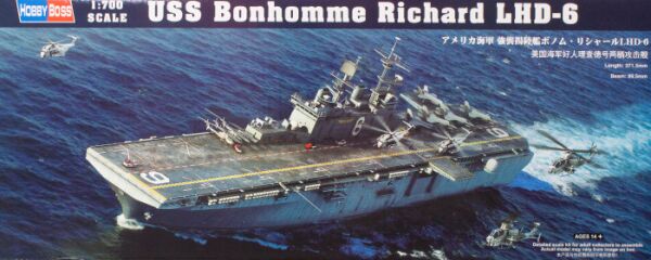 Збірна модель USS Bonhomme Richard LHD-6 детальное изображение Флот 1/700 Флот
