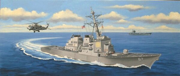 Збірна модель USS Cole DDG-67 детальное изображение Флот 1/700 Флот