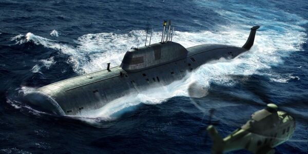 Russian Navy SSN Akula Class Attack Submarine детальное изображение Подводный флот Флот
