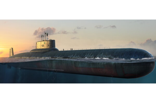 Сборная модель 1/350 Подводная лодка класс «Тайфун» ХоббиБосс 83532 детальное изображение Подводный флот Флот