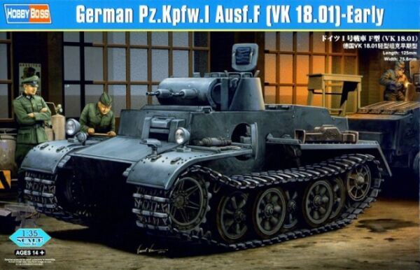 German Pzkpfw.I Ausf.F (VK1801)-Early детальное изображение Бронетехника 1/35 Бронетехника