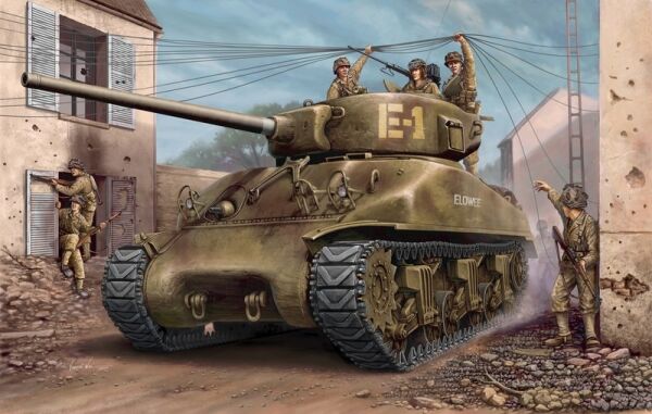 Американский танк M4A1 76(W) детальное изображение Бронетехника 1/48 Бронетехника