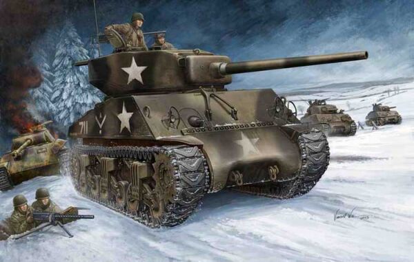 Американський танк M4A3(76W) детальное изображение Бронетехника 1/48 Бронетехника