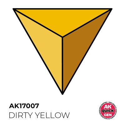 Акрилова фарба DIRTY YELLOW / Брудно-жовтий QUICK GEN COLOR AK-Interactive AK 17007 детальное изображение QUICK GEN COLOR Краски