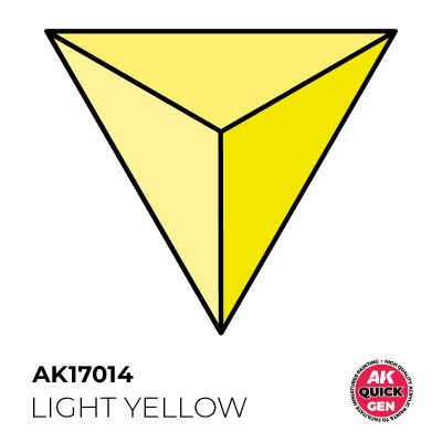 Акрилова фарба LIGHT YELLOW / Світло-жовтий QUICK GEN COLOR AK-interactive AK 17014 детальное изображение QUICK GEN COLOR Краски