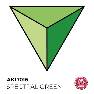 Акрилова фарба SPECTRAL GREEN / Спектральний зелений QUICK GEN COLOR AK-Interactive AK 17016 детальное изображение QUICK GEN COLOR Краски