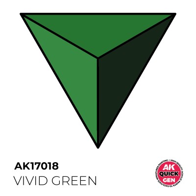 Акрилова фарба VIVID GREEN / Яскраво-зелений QUICK GEN COLOR AK-interactive AK 17018 детальное изображение QUICK GEN COLOR Краски
