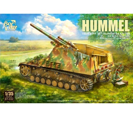Збірна модель 1/35 САУ Hummel Sd.Kfz.165 15 cm sFH 18/1 Раннє виробництво Border Model BT-032 детальное изображение Артиллерия 1/35 Артиллерия