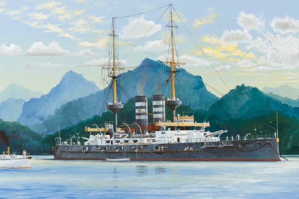 Buildable model of the Japanese battleship Battleship Mikasa детальное изображение Флот 1/200 Флот