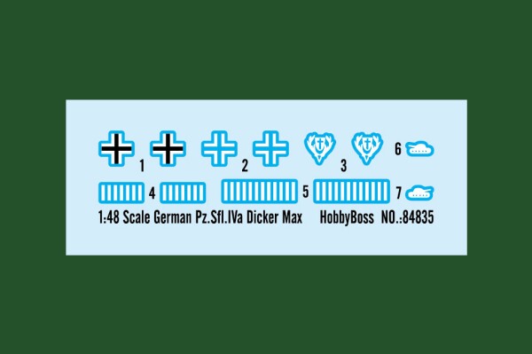 Сборная модель 1/48 Немецкое противотанковое орудие Pz.Sfl.IVa Дікер Макс ХоббиБосс 84835 детальное изображение Бронетехника 1/48 Бронетехника