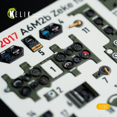 A6M2B Zeke 3D decal interior for Tamiya 1/32 KELIK K32017 детальное изображение 3D Декали Афтермаркет