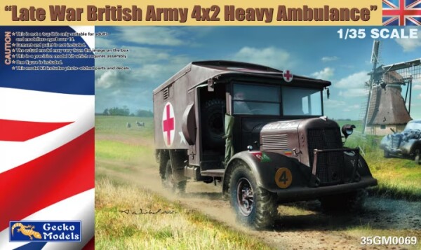 Збірна модель 1/35 Британський важкий армійський санітарний автомобіль (колісна формула 4×2) пізнього періоду війни Gecko Models 35GM0069 детальное изображение Автомобили 1/35 Автомобили