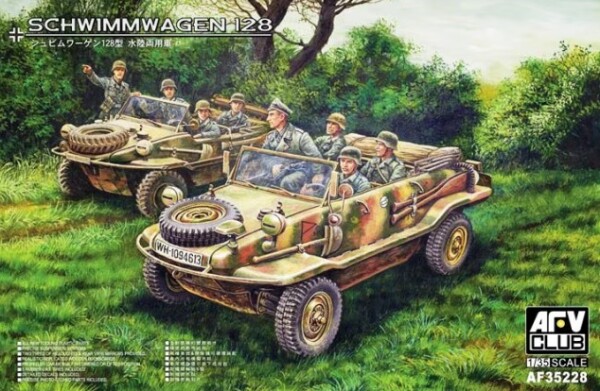 Збірна модель 1/35 Німецький автомобіль-амфібія Schwimmwagen Type 128 AFV Club 35228 детальное изображение Автомобили 1/35 Автомобили