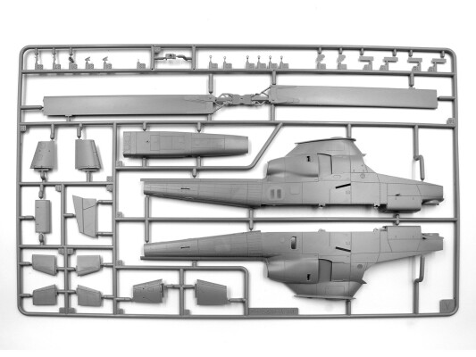 Збірна модель 1/48 Вертоліт AH-1G Cobra та аеродромне покриття США M8A1 ICM 48298 детальное изображение Вертолеты 1/48 Вертолеты