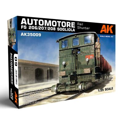 Збірна модель 1/35 маневровий локомотив Automotore FS 206/207/20 AK-Interactive 35009 детальное изображение Железная дорога 1/35 Железная дорога