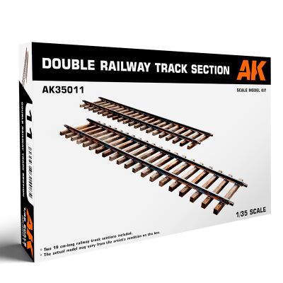 Збірна модель 1/35 подвійна залізнична колія AK-interactive 35011 детальное изображение Железная дорога 1/35 Железная дорога