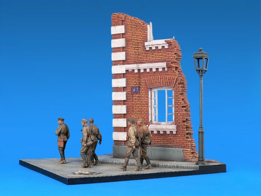 Infantry in the city детальное изображение Строения 1/35 Диорамы