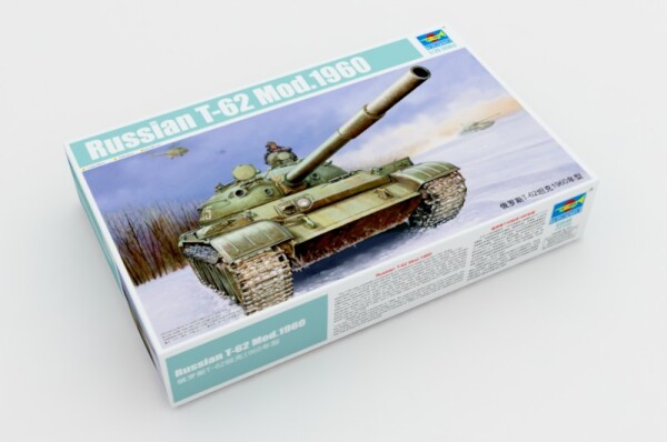 Збірна модель 1/35 танк Т-62 зр.1960 р. Trumpeter 01546 детальное изображение Бронетехника 1/35 Бронетехника