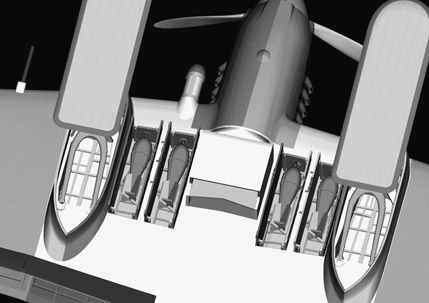 Сборная модель штурмовика Ил-2 на лыжах детальное изображение Самолеты 1/32 Самолеты