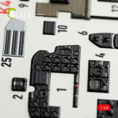 P-61B 'Black Widow' декаль інтер'єр для комплекту GWH 1/48 KELIK K48058 детальное изображение 3D Декали Афтермаркет