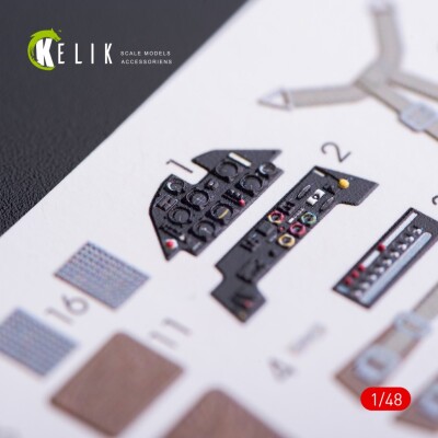 Bf-109E декаль інтер'єр для комплекту WingsyKits 1/48 KELIK K48009 детальное изображение 3D Декали Афтермаркет