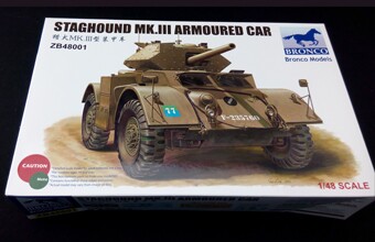 Сборная модель 1/48 Бронеавтомобиль Staghound Mk.III Bronco ZB48001 детальное изображение Бронетехника 1/48 Бронетехника